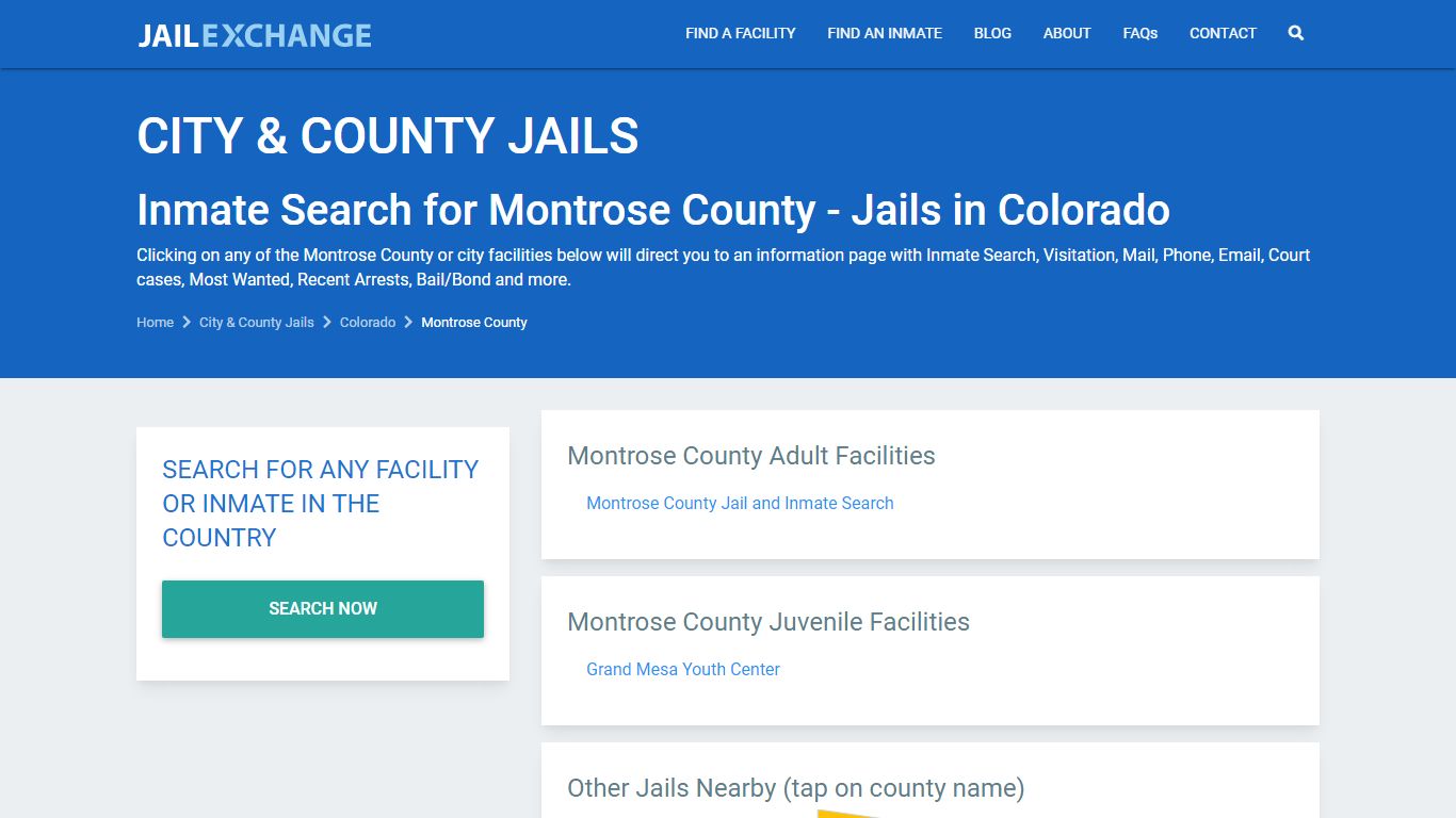 Montrose County Jail Inmates | Arrests | Mugshots | CO